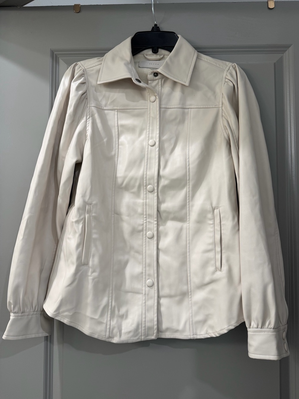 Blank NYC Women’s Faux Leather “Shacket”